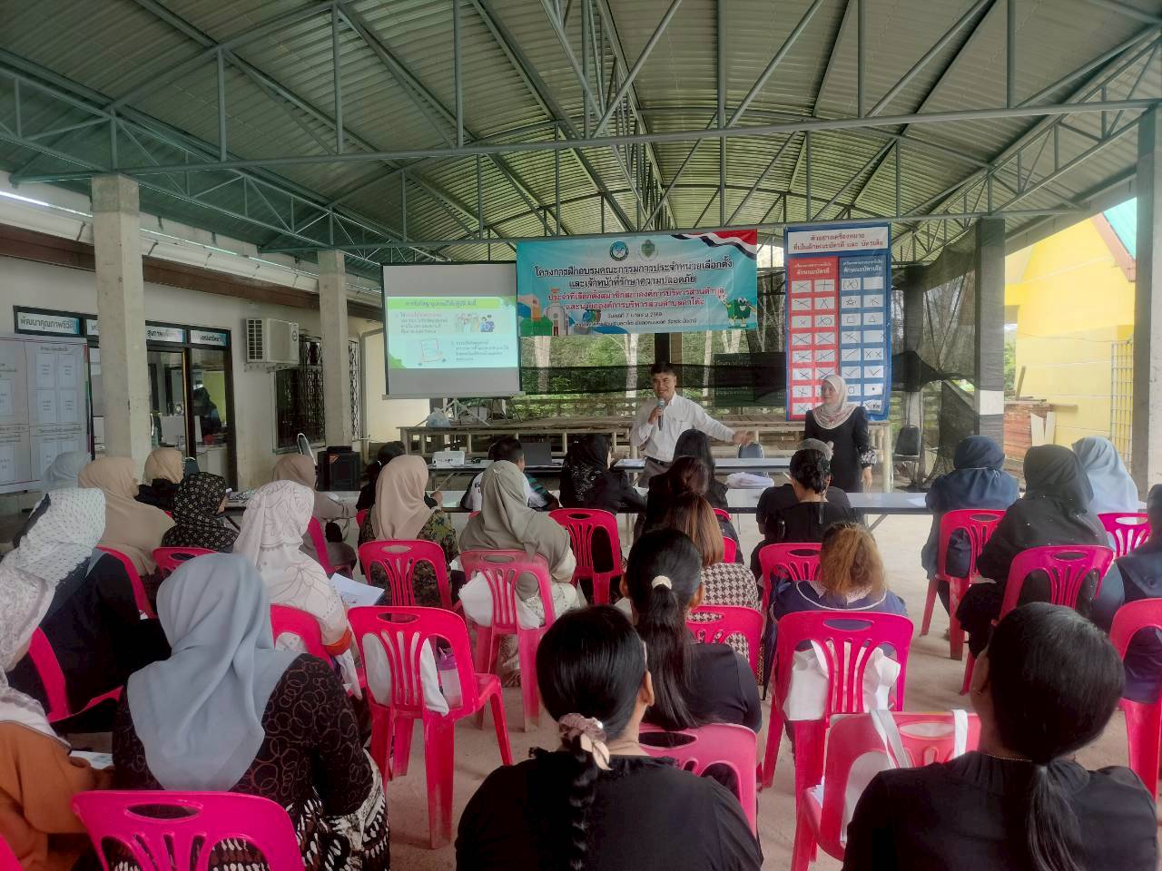 ร่วมจัดโครงการอบรมคณะกรรมการประจำหน่วยเลือกตั้ง และเจ้าหน้าที่รักษาความปลอดภัยฯ เพื่อสร้างความรู้ ความเข้าใจในการเลือกตั้งนายกองค์การบริหารส่วนตำบล และสมาชิกสภาองค์การบริหารส่วนตำบล